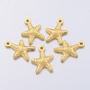Tibetan Style Alloy Starfish/Sea Stars Charms K08UY011-2
