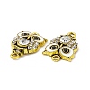 Alloy Rhinestone Connector Charms FIND-C019-10AG-01-3