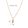 Cubic Zirconia Puzzle Pendant Necklaces VP6422-1-1