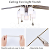 CRASPIRE 1 Set Alloy Ceiling Fan Pull Chain Extenders FIND-CP0001-79-6