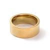 201 Stainless Steel Plain Band Ring for Women RJEW-I089-34B-G-2