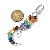 Synthetic & Natural Mixed Gemstone Pendant Decorations HJEW-JM01853-02-3