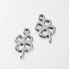 304 Stainless Steel Four Leaves Clover Charms STAS-N059-34-1