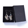 Natural Mixed Stone Dangle Earrings EJEW-JE03228-4