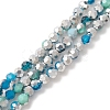 Electroplate Glass Beads Strands EGLA-YW0002-B02-3