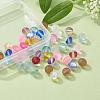 50Pcs 10 Colors Synthetic Moonstone Beads Strands G-YW0001-07-8