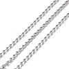 304 Stainless Steel Faceted Curb Chains CHS-G027-07P-1