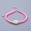 Eco-Friendly Handmade Polymer Clay Heishi Beads Braided Bracelets BJEW-JB04318-03-1