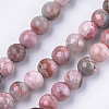 Natural Rhodonite Beads Strands G-S333-10mm-029-1