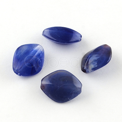 Rhombus Imitation Gemstone Acrylic Beads OACR-R037A-02-1