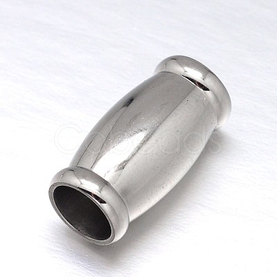 Tarnish Resistant 304 Stainless Steel Magnetic Clasps with Glue-in Ends STAS-M200-A-01-1