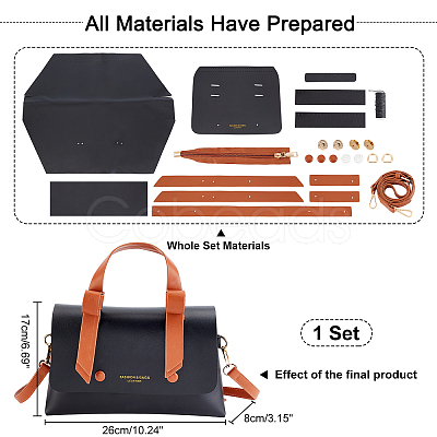 PU Leather DIY Purse Making Kits DIY-WH0304-169-1