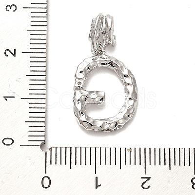 Rack Plating Brass Micro Pave Cubic Zirconia European Dangle Charms KK-L210-015P-G-1