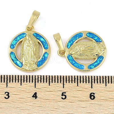 Rack Plating Brass Pendants KK-U032-20G-04-1