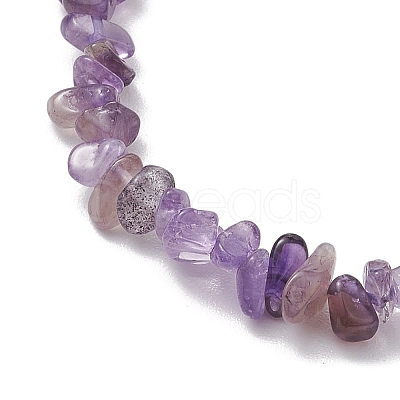 Natural Gemstone Beads Anklets AJEW-AN00583-12-1