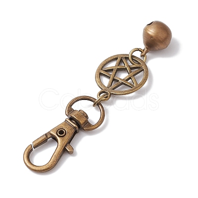 Brass Bell Pendant Decoration HJEW-JM02280-1