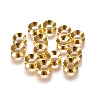 Brass European Beads X-KK-I060-G-1