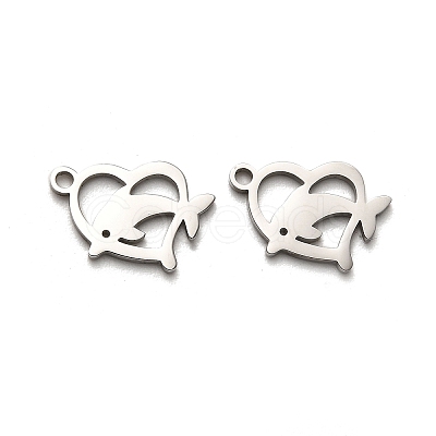 Non-Tarnish Valentine's Day 316 Surgical Stainless Steel Charms STAS-H190-15P-03-1