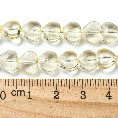 Baking Paint Transparent Glass Beads Strands DGLA-A08-T8mm-KD10-1