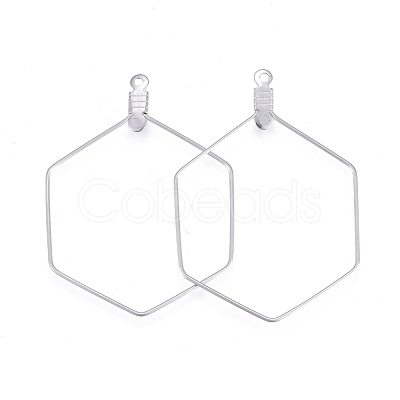 Tarnish Resistant 304 Stainless Steel Wire Pendants STAS-L238-075P-1