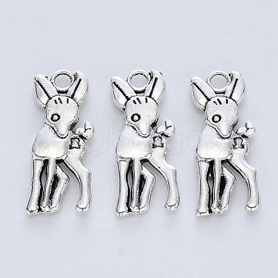 Tibetan Style Alloy Pendants TIBE-R316-065AS-RS-1