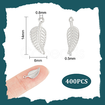 Unicraftale 400Pcs 304 Stainless Steel Charms STAS-UN0049-87-1