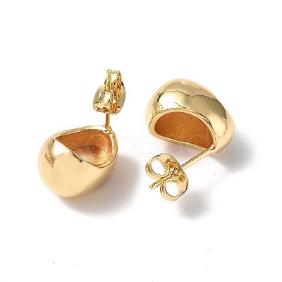 Brass Stud Earring Findings KK-B063-16G-1