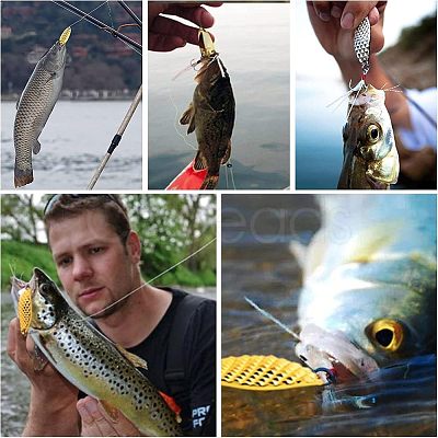 SUPERFINDINGS 12 Pcs 6 Styles Zinc Alloy Fishing Bait Jig Head Spoon Lure FIND-FH0001-61-1