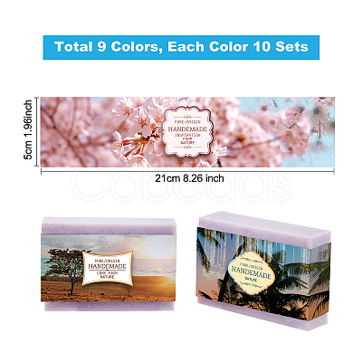 Natural Scenery Pattern Soap Paper Tag DIY-WH0399-69M-1