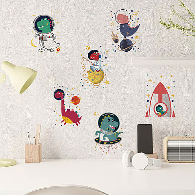 16 Sheets 8 Styles Waterproof PVC Wall Stickers DIY-WH0345-020-1