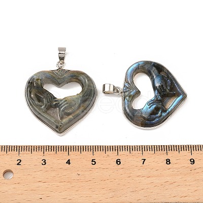 Natural Labradorite Pendants G-K338-33P-1