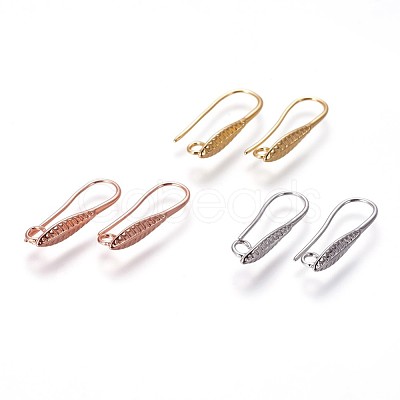 Brass Earring Hooks KK-L177-26-1