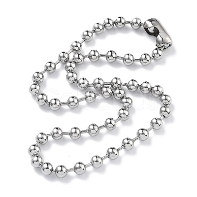 304 Stainless Steel Ball Chain Necklaces CHS-F009-01H-45cm-P-1