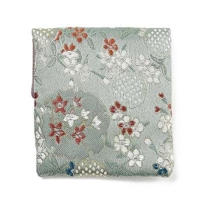 Flower Print Cloth Jewelry Storage Bags ABAG-A009-04B-1