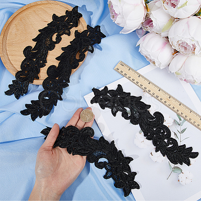 Flower Polyester Computerized Embroidery Sew on Ornament Accessories DIY-WH0308-462A-1