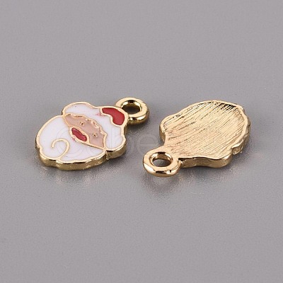 Golden Plated Alloy Enamel Pendants ENAM-T009-95-RS-1