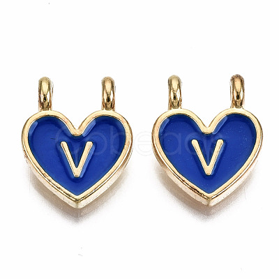 Alloy Enamel Charms ENAM-T012-02V-RS-1