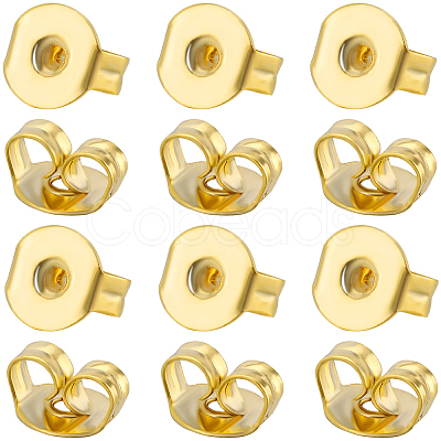 Beebeecraft 50Pcs Brass Friction Ear Nuts KK-BBC0013-54-1