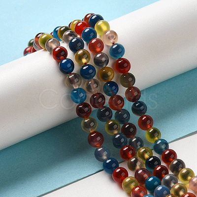 Natural Runny Agate Beads Strands G-K356-A01-01-1