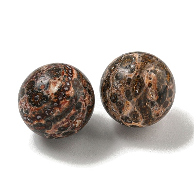 Natural Leopard Skin Jasper Round Ball Figurines Statues for Home Office Desktop Decoration G-P532-02A-20-1