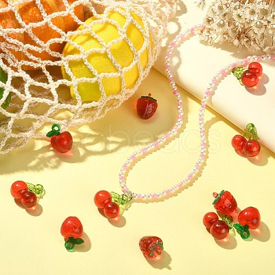 30Pcs 3 Styles Transparent Acrylic Pendants TACR-CJ0001-61-1