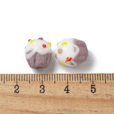 Handmade Lampwork Bumpy Beads LAMP-M022-01B-1