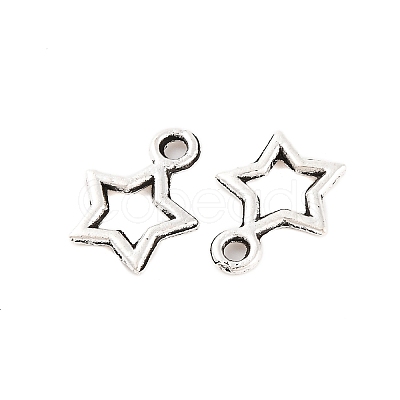 Tibetan Style Alloy Star Charms TIBEB-O004-29-1