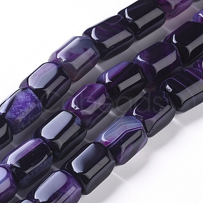 Natural Agate Beads Strands G-L542-B01-1