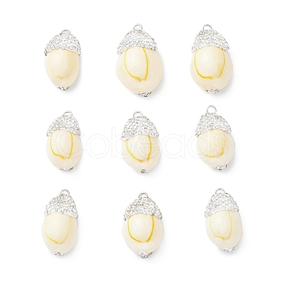 Natural Sea Shell Pendants SHEL-F005-10A-1