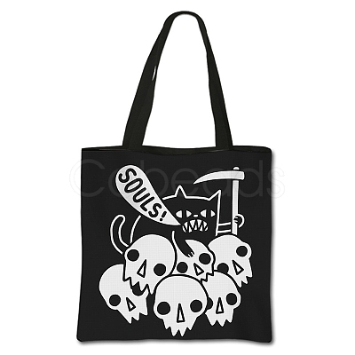 Gothic Printed Polyester Shoulder Bags PW-WG68108-18-1