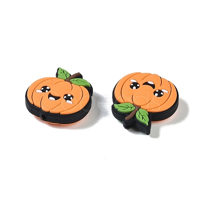 Halloween Theme Silicone Focal Beads SIL-M005-06-1