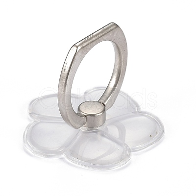 Transparent Plastic Cell Phone Ring Holder AJEW-F048-03P-1