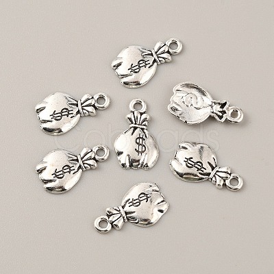 Money Theme Tibetan Style Alloy Pendants FIND-CJC0004-30AS-02-1