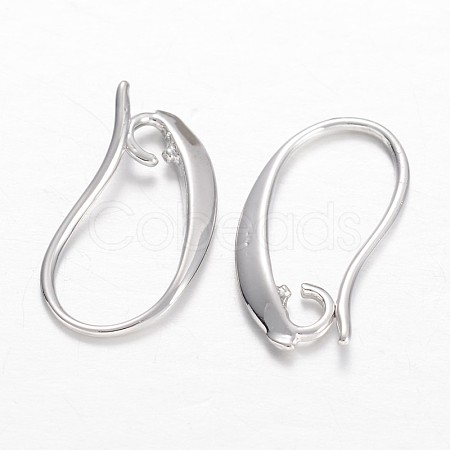 Brass Earring Hooks KK-F371-20P-1
